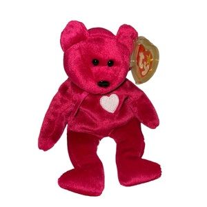 TY Beanie Baby vintage Rare Valentina Bear with holographic tag